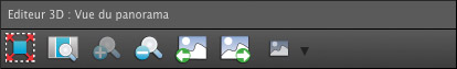 Menu bar of 3D editor of Panotour Pro 1.8