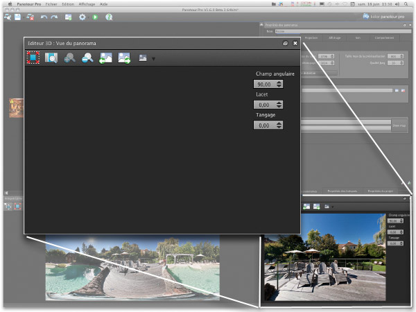 3D editor of Panotour Pro 1.8