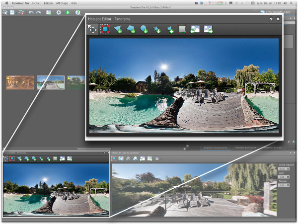 Hotspots editor of Panotour Pro 1.8