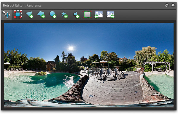 Hotspots editor of Panotour Pro 1.8