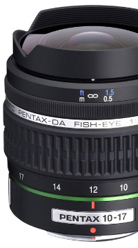 Lens Pentax 7-10 mm Fisheye